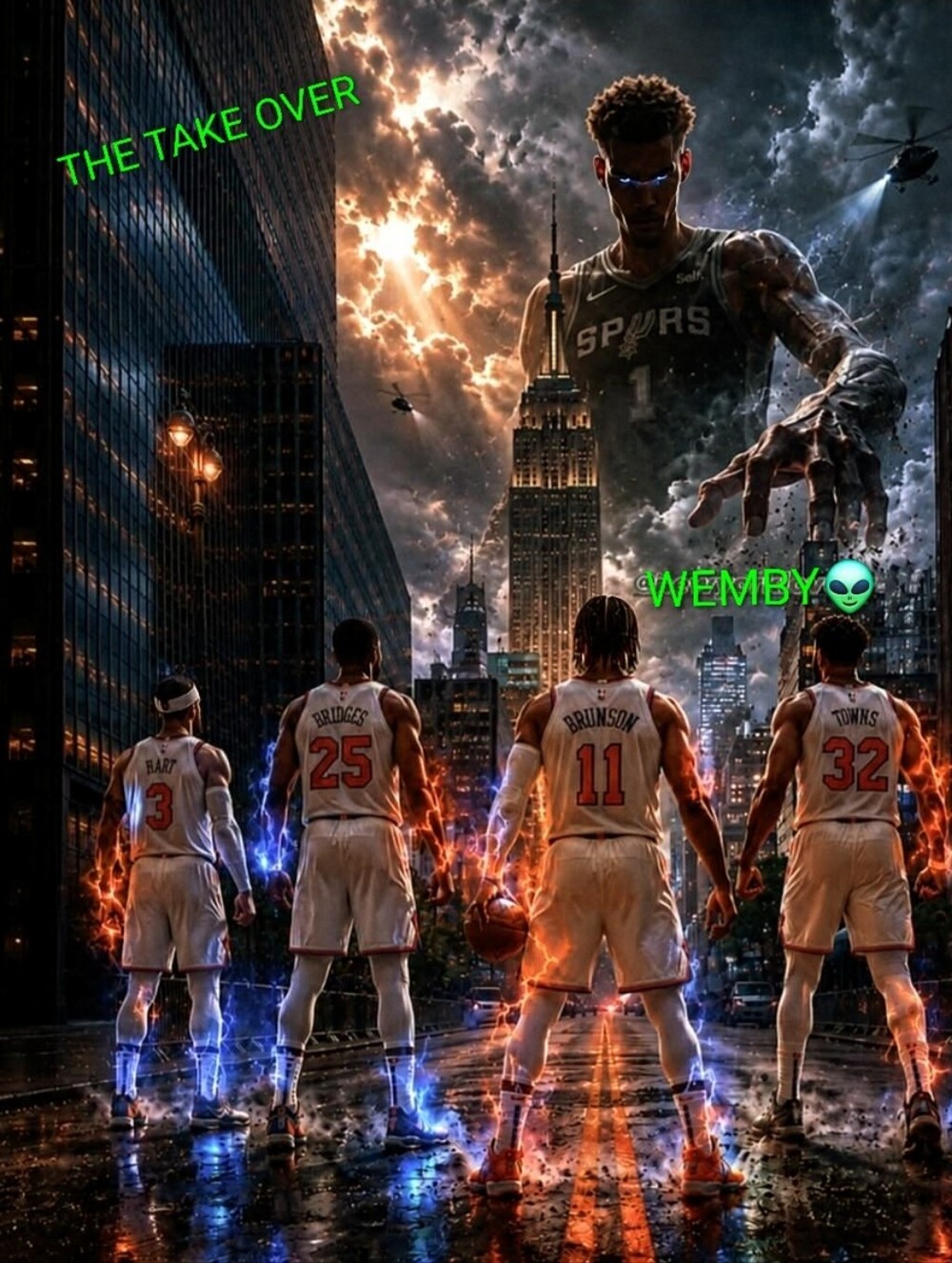 NEW! VICTOR WEMBANYAMA SPURS ULTRA GLOSSY 8.5x11 THE ALIEN ART BASKETBALL POSTER